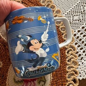 Disney Hong Kong Mickeys Philharmagic Blue and White Sorcerer's Apprentice Mug
